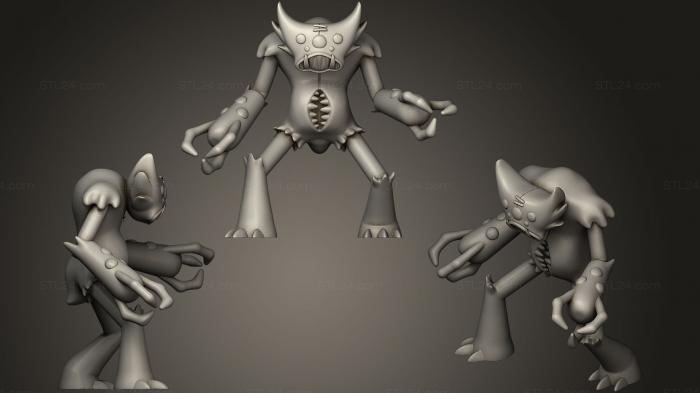 Статуэтки герои, монстры и демоны (КИЛЛИ ВИЛЛИ, STKM_0919) 3D модель для ЧПУ станка